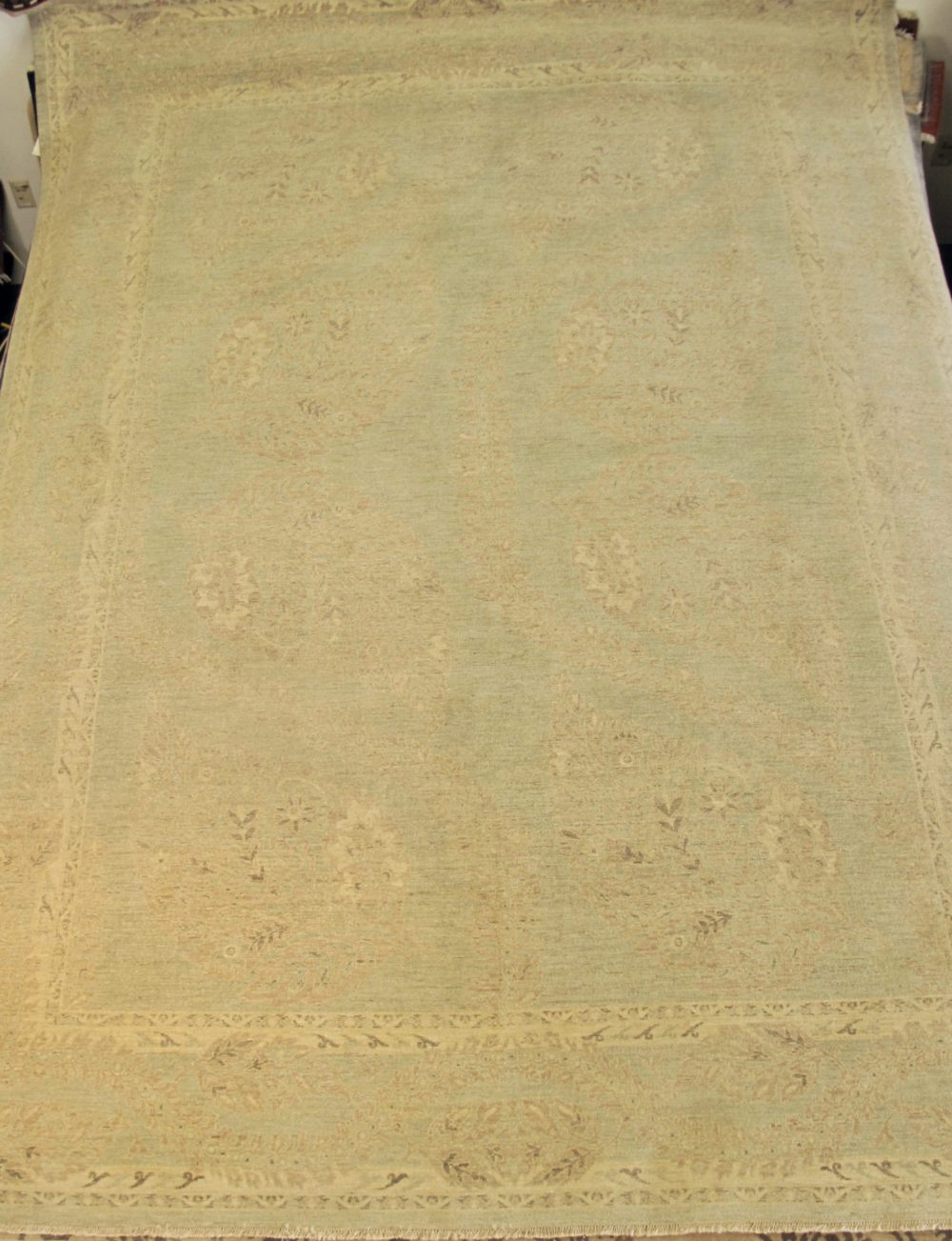 05350 Peshawar Afghan Green Natural Brown 8-11x12-1 | Manoukian Rugs™