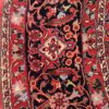 bijar persian red blue white 6-7 round border
