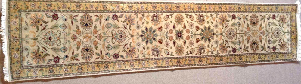 Persian Design Runner Indian White Yellow 2-6x11-10