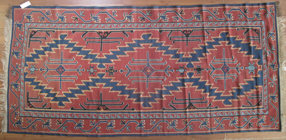 Flat Weave, Caucasian (5' 1" x 10' 10")