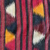06051 Kilim Afghan Red Black Orange 6-3x8-3 | Manoukian Rugs™