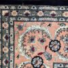 06209 Tabriz Design Pakistan Blue Pink Natural 8-2×8-6 | Manoukian Rugs™ corner