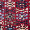 06389 Kilim Persian White & Blue 3-10x5-10 | Manoukian Rugs™