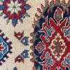 06504 Kazak Afghan Beige Red Blue 3-9×4-11 | Manoukian Rugs™ cu
