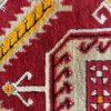 Vintage Yestik Turkish Red Orange White 2x3-1 | Manoukian Rugs™ - Image 2