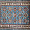 SS051722T266 Super Kazak Afghan Blue Yellow Red 5-1x6-8 | Manoukian Rugs™