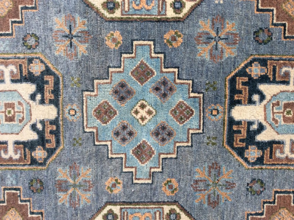 Fine Kazak Gray Red Natural 5x7 | Manoukian Rugs™ - Image 2