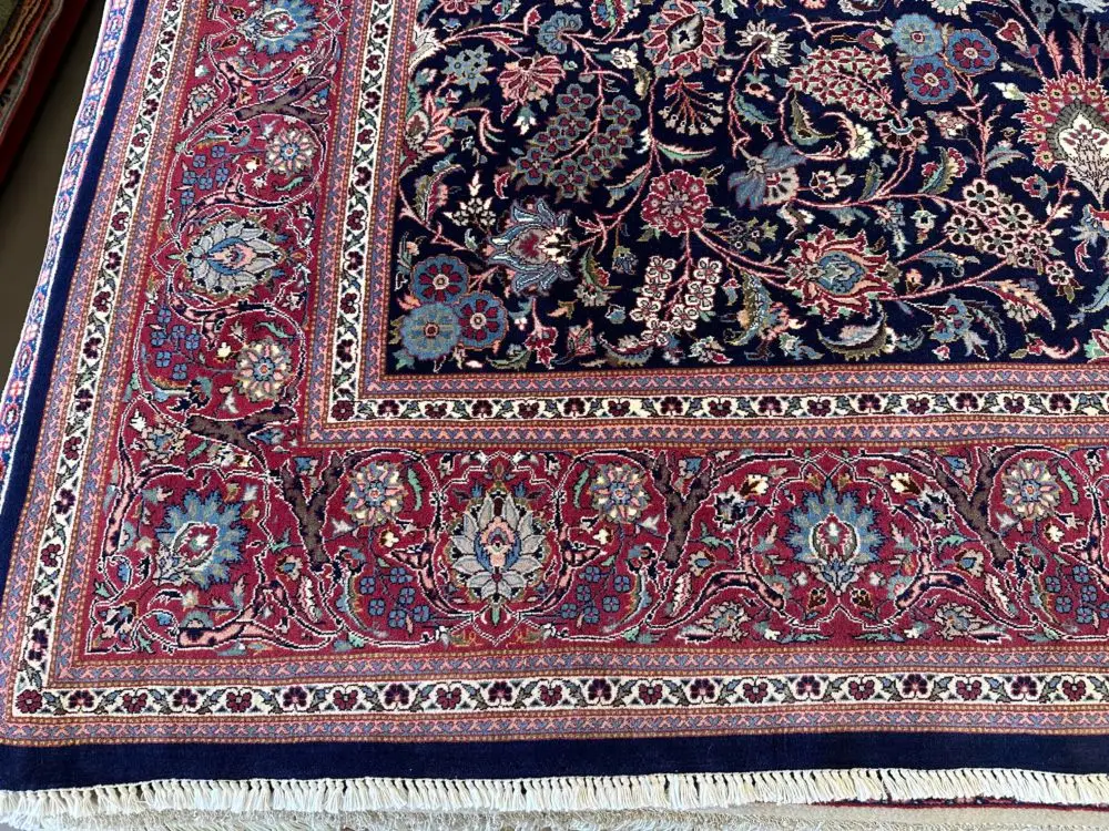 Keshan Persian Red Blue White 8x10-2 | Manoukian Rugs™